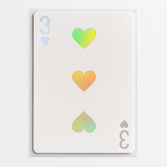 Christian Dior JOY Playing Card – 3 of Hearts Collectible (Rare) holographic - Picture 1 of 4